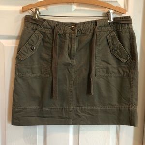 Khaki green skirt